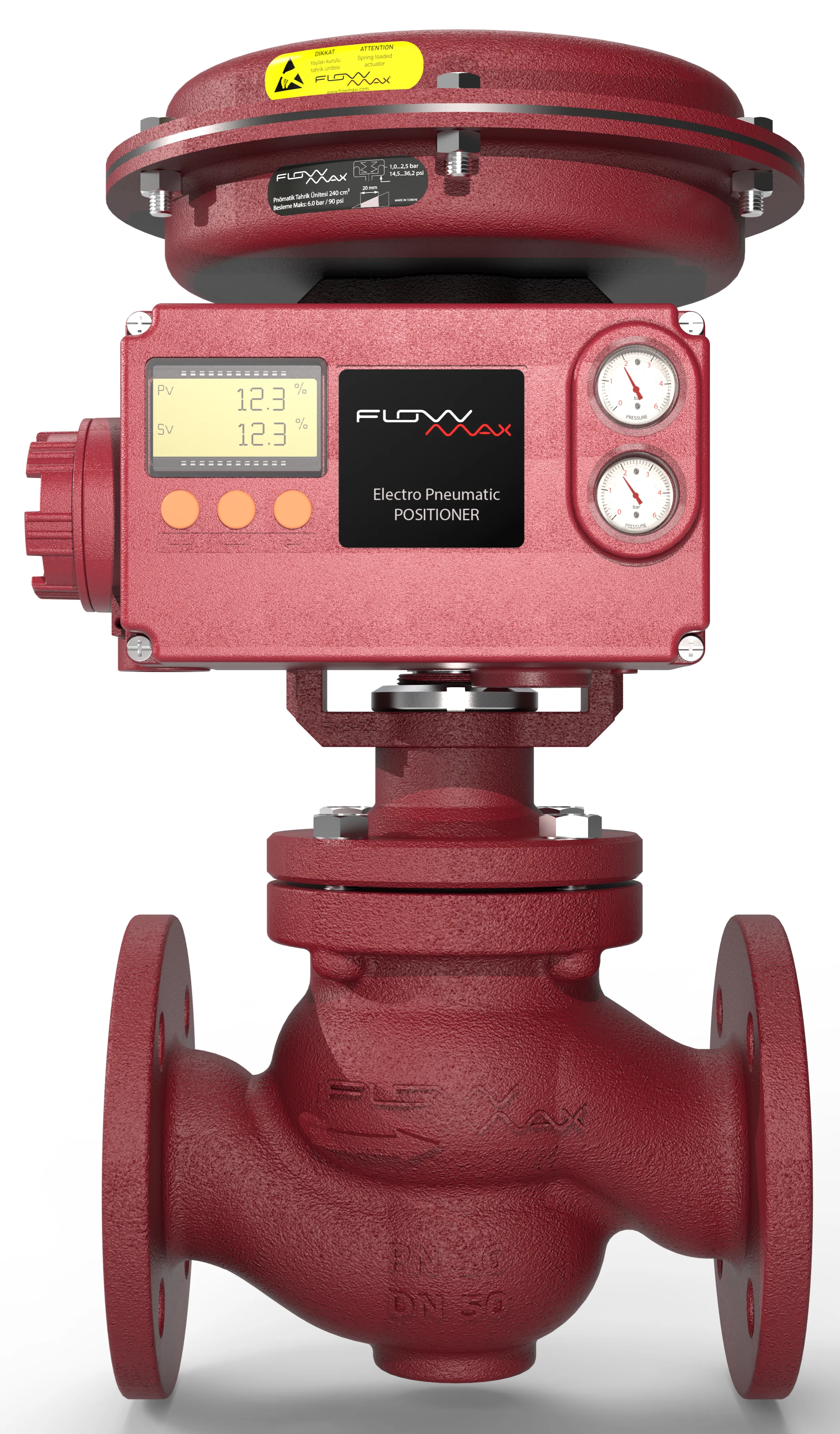 FLOWMAXi MOX101 PNÖMATİK AKTÜATÖRLÜ ORANSAL KONTROL VANASI