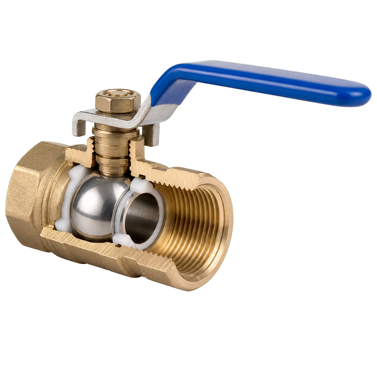 Ayvaz SK-120 DN15 Pirinç Küresel Vana