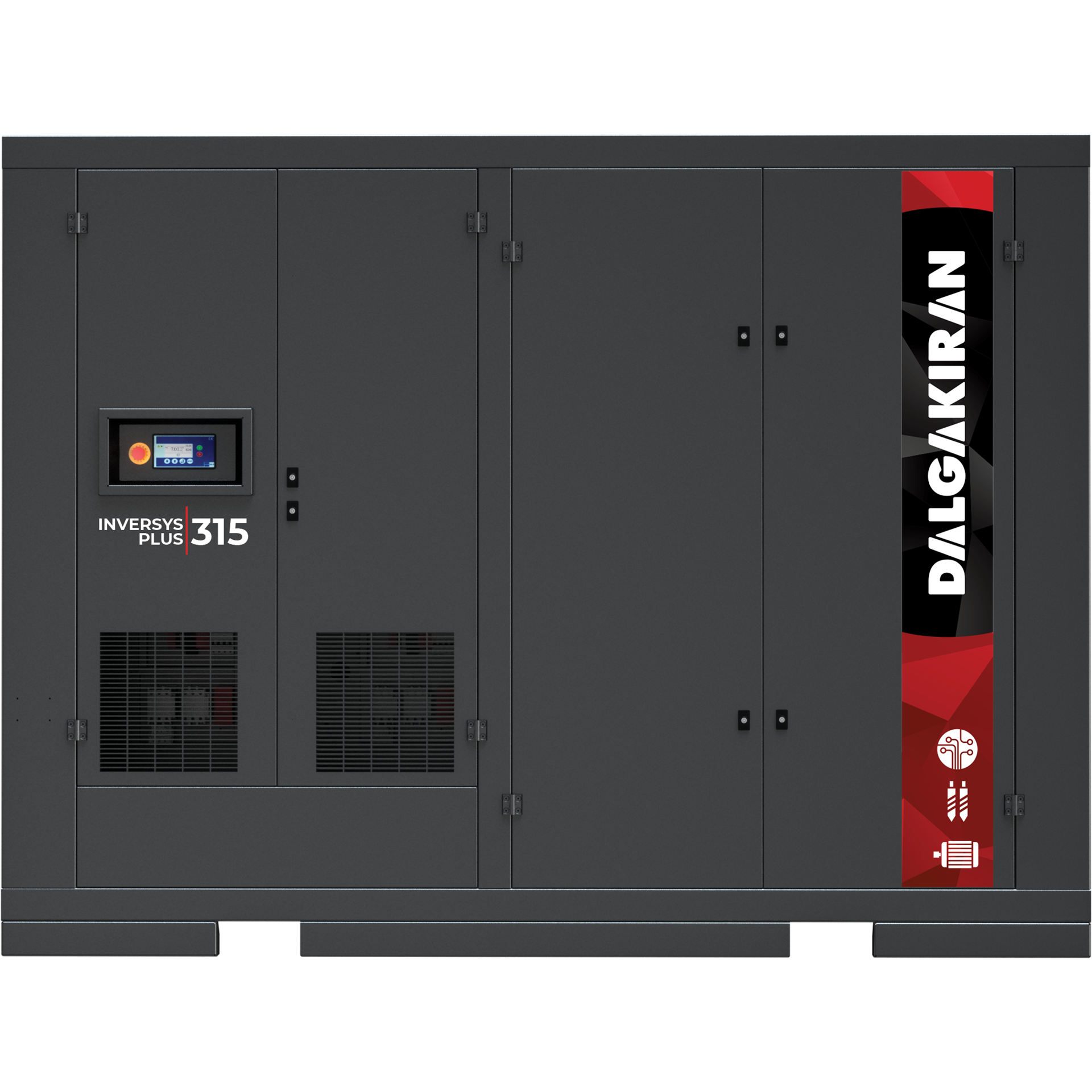 Dalgakıran Inversys Plus Serisi Tank + Kurutucu İnvertörlü Vidalı Kompresör