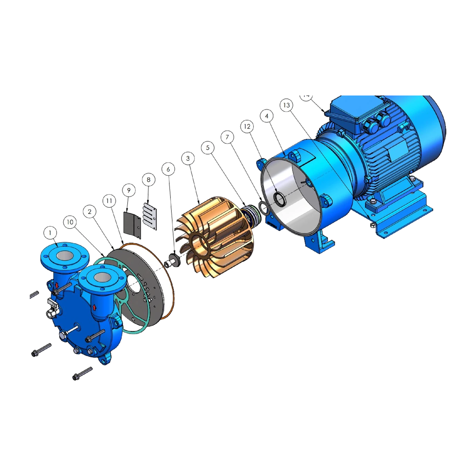 GMVP 270/110 MONO BLOK VAKUM POMPASI