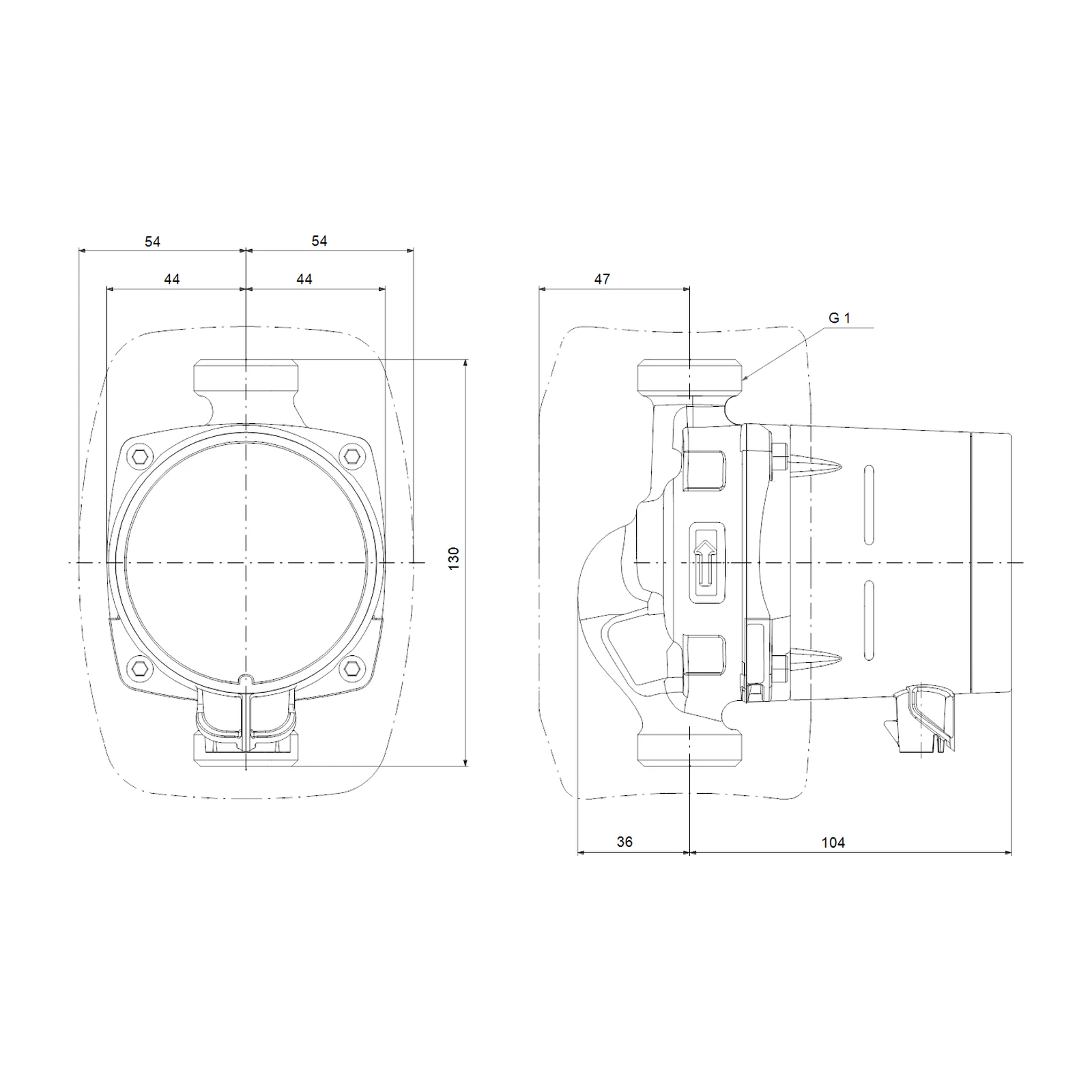 Grundfos ALPHA2 15-80 130 Elektronik Kontrollü Islak Rotorlu Sirkülasyon Pompası