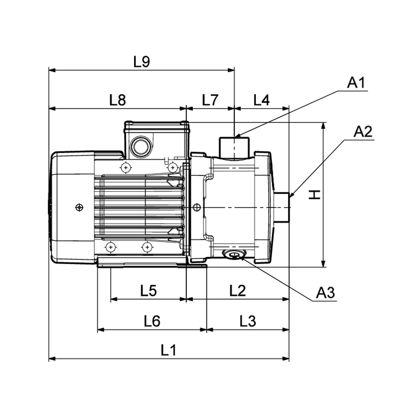 GRUNDFOS CM 15-2 A-R-G-E-AQQE F-A-A-N AISI316 YATAY ÇOK KADEMELİ  SANTRİFÜJ POMPA