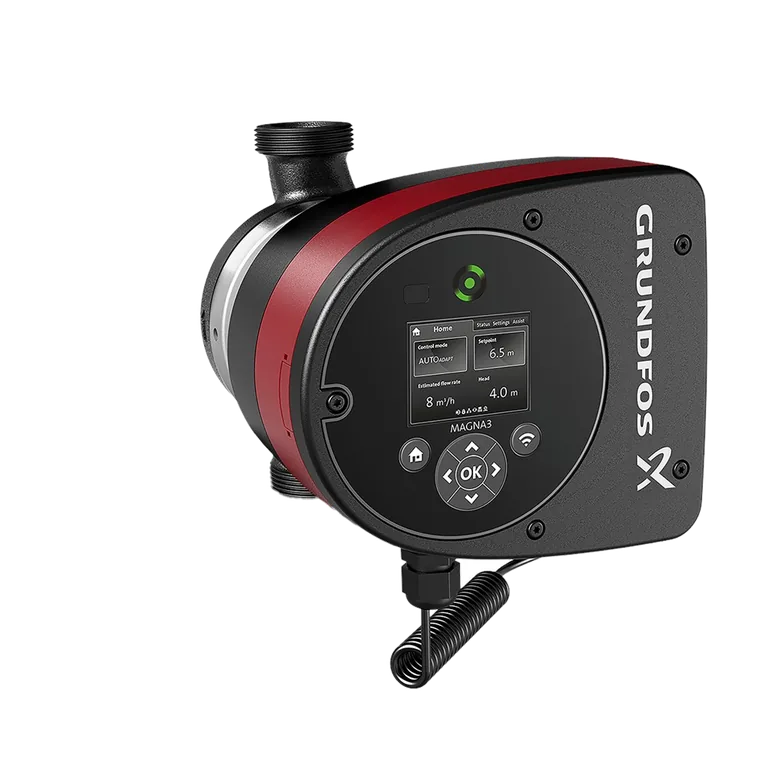GRUNDFOS MAGNA3 25-60 180 1×230 V PN10 FREKANS KONTROLLÜ ISLAK ROTORLU IN-LINE SİRKÜLASYON POMPASI