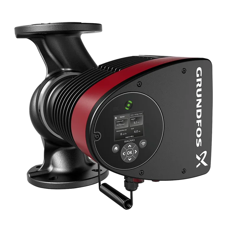 GRUNDFOS MAGNA3 40-120 F 250 1×230 V PN6/10 FREKANS KONTROLLÜ ISLAK ROTORLU IN-LINE SİRKÜLASYON POMPASI