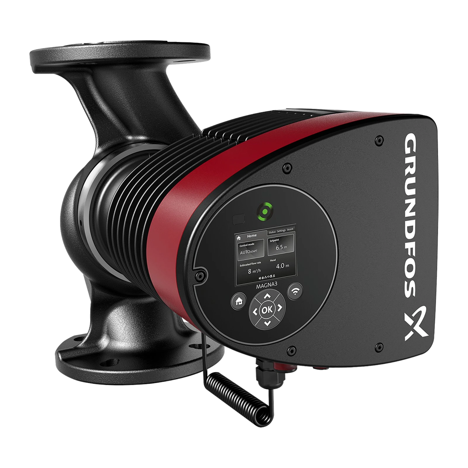 GRUNDFOS MAGNA3 40-150 F 250 1*230 V PN6/10 FREKANS KONTROLLÜ ISLAK ROTORLU in-line SİRKÜLASYON POMPASI