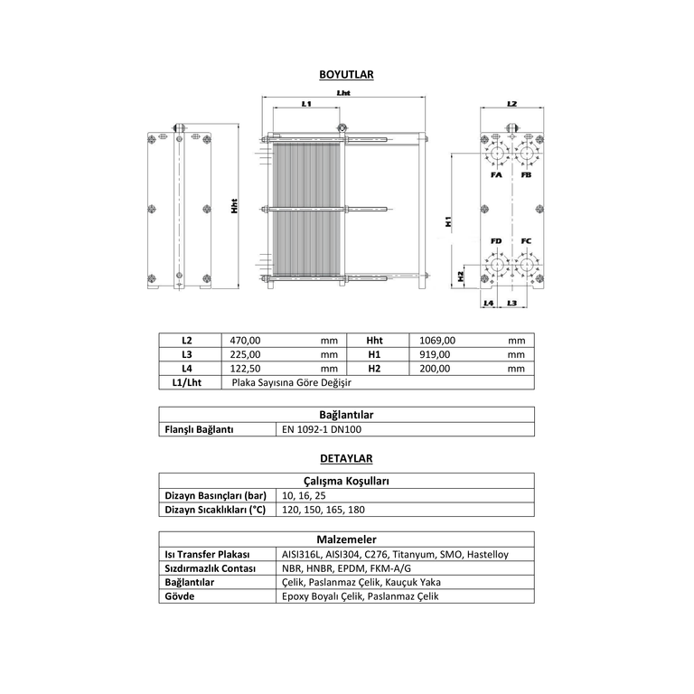 JeoTes JT-010mb Temel Model Plakalı Isı Değiştirici — /94-S10 Konfigürasyon Kaydı