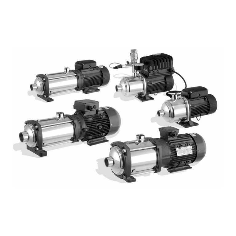 LOWARA 10HM03P15T5RVBE 1,5 kW AISI304 GÖVDELİ NORYL ÇARKLI YATAY ÇOK KADEMELİ SANTRİFÜJ POMPA
