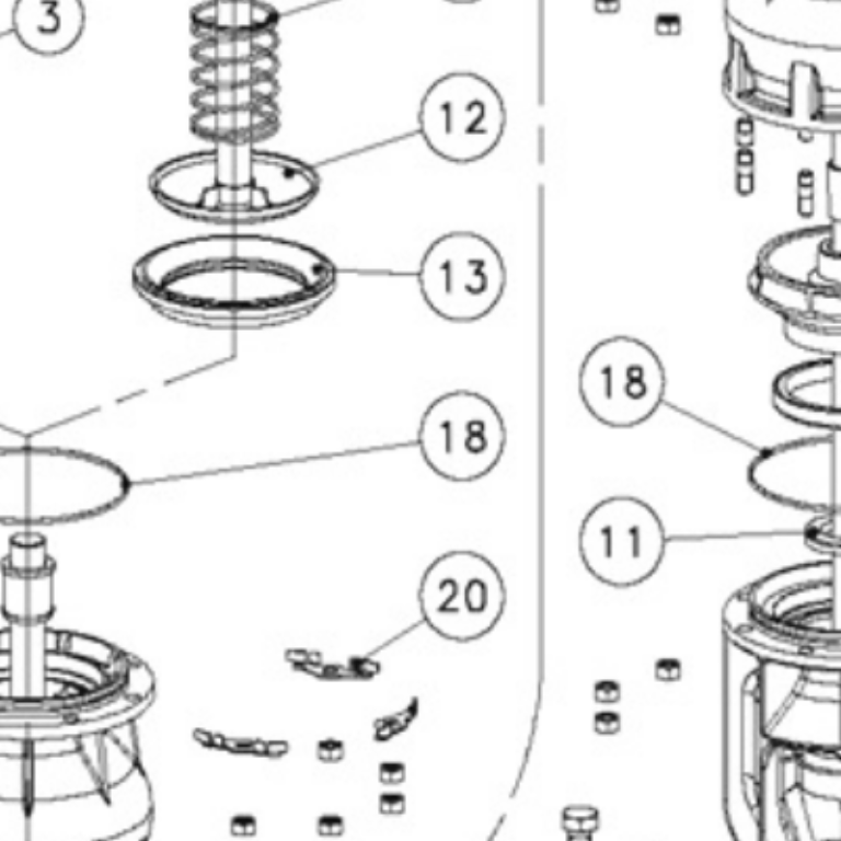 LOWARA 769460080 VALVE SEAT 80TVS94 EPDM90 WR Vana Oturma Parçası