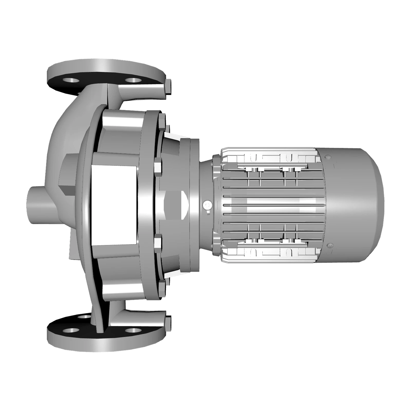 LOWARA LNEE 32-160/03/X45RCS4 0,37 kW Dört Kutuplu İn-line Sirkülasyon Pompası