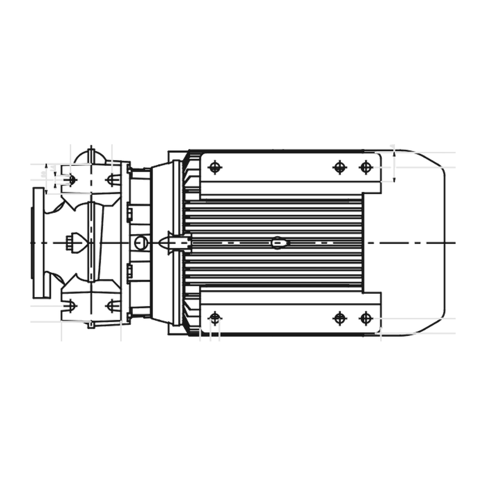 LOWARA NSCE 50-200/150/P25VCS4 15 kW İki Kutuplu Döküm Gövdeli Yatay Monoblok Santrifüj Pompa
