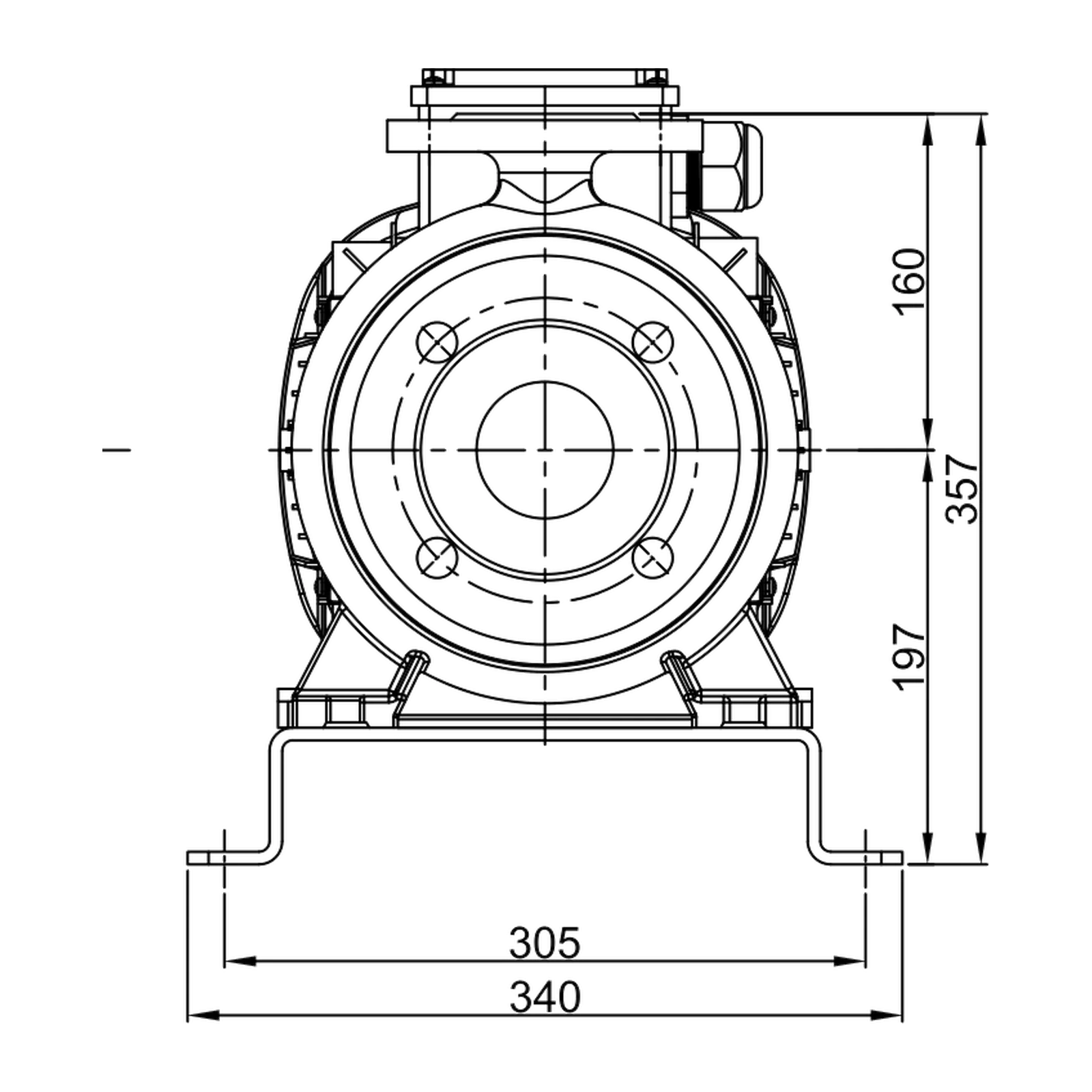 STANDART ECO SNT 40-160 7,5 kW Santrifüj Pompa