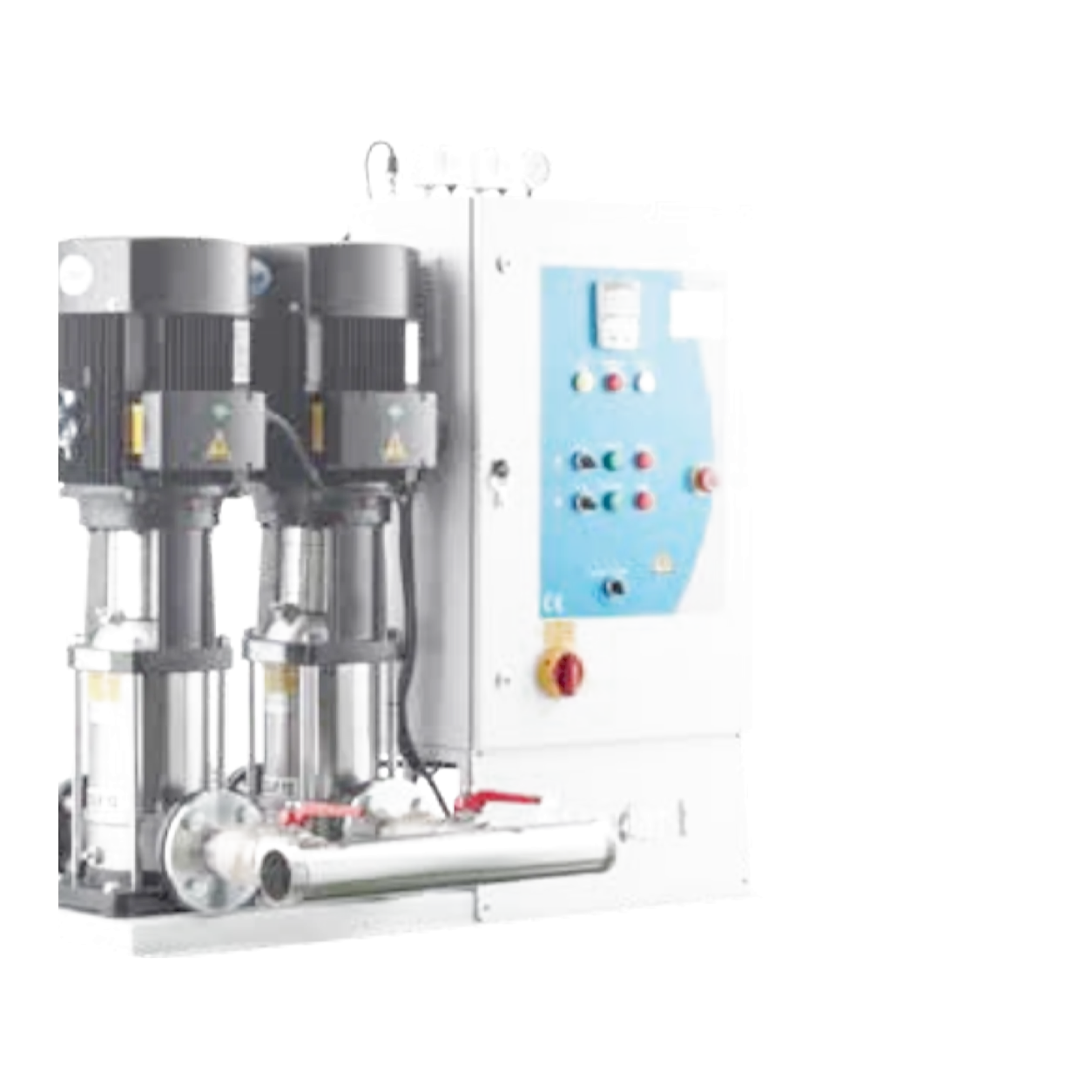 STANDART TH-3xCDLF 8/10 4.0_kw 3 POMPALI FREKANS KONT.(VSD) KOMPLE AISI304 PASLANMAZ KULLANIM SUYU HİDROFORU