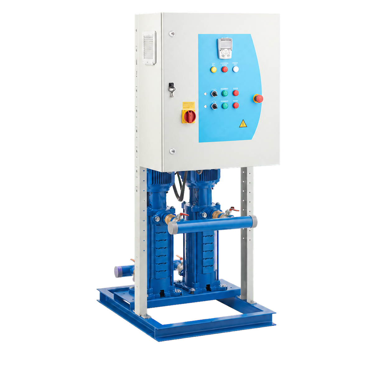 STANDART TH 2xGRV-VD 5 İKİ POMPALI SABİT DEVİRLİ DÖKÜM GÖVDELİ HİDROFOR SETİ