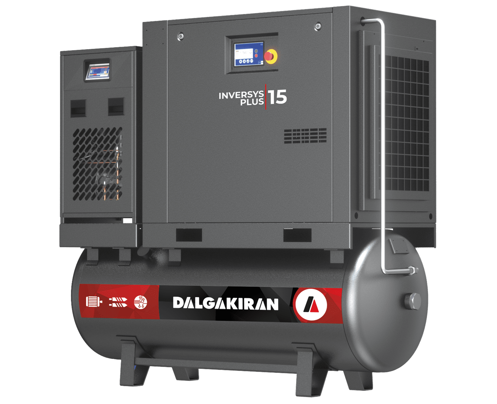 DALGAKIRAN INVERSYS PLUS PM Serisi (Tank + Kurutucu) İnvertörlü Vidalı Kompresör