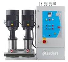 STANDART TH-2 SBT-V 100/4 İKİ POMPALI SABİT DEVİRLİ AISI304 PASLANMAZ KULLANIM SUYU HİDROFORU