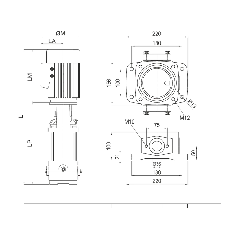 VANSAN VIP CS04 03/27 AISI304 DİKEY ÇOK KADEMELİ IN-LINE SANTRİFÜJ POMPA