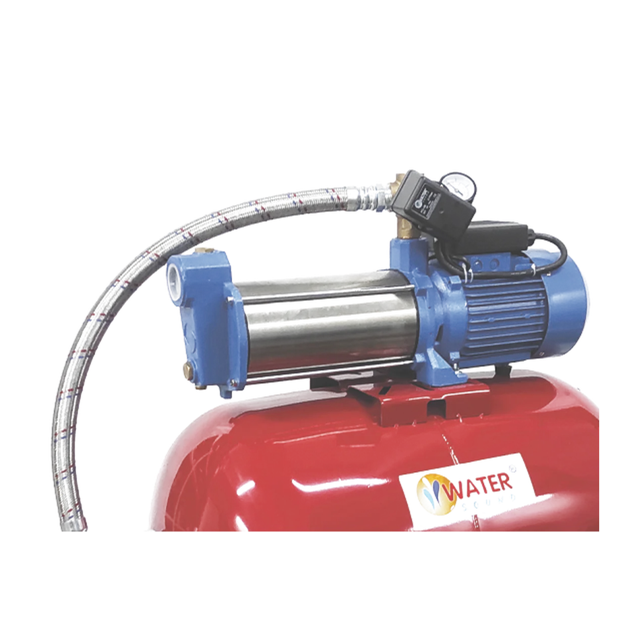 WS-407 50 LT TANKLI AISI304 YATAY ÇOK KADEMELİ PAKET HİDROFOR